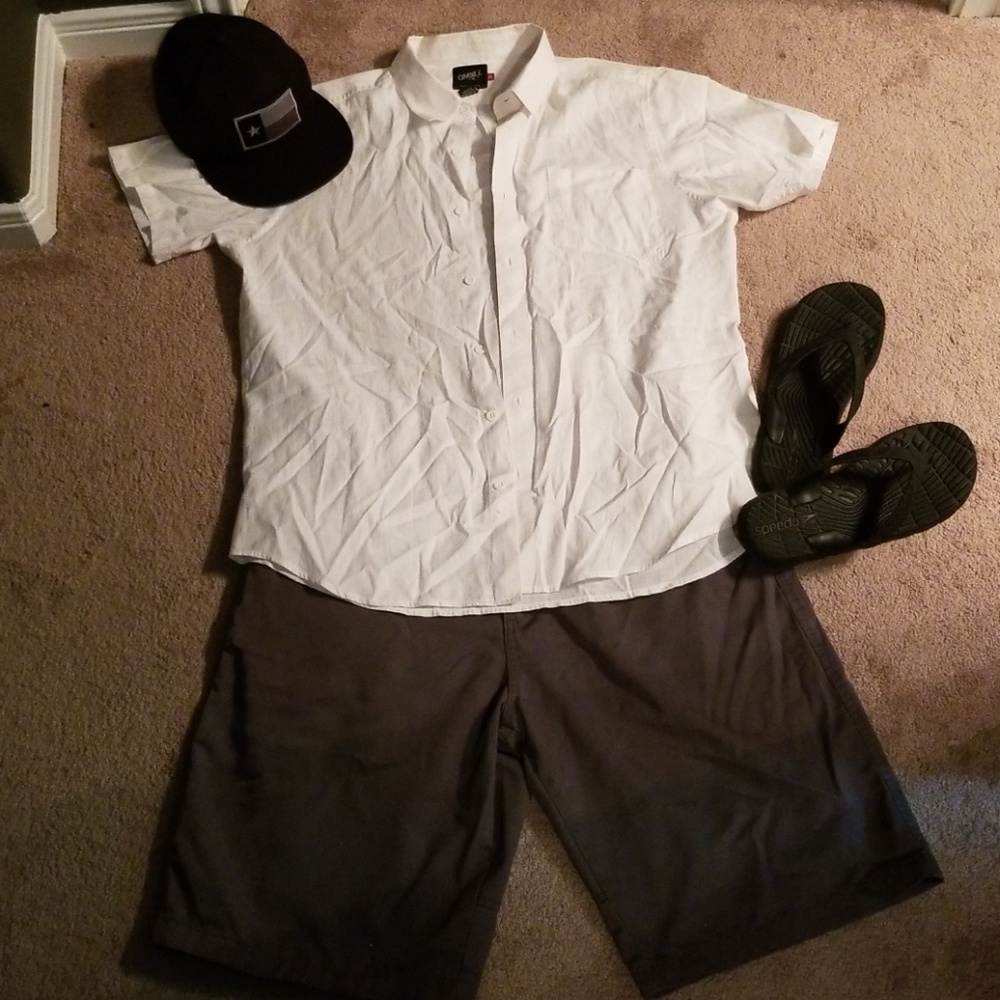 White O'Neill button up shirt